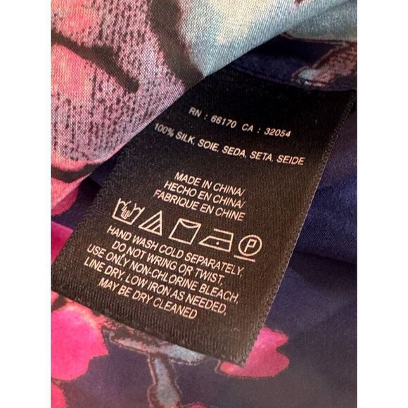 Anthropologie Brand Leifsdottir Floral Silk Blouse Sz S EUC Romantic Boho Vibes - Picture 9 of 12